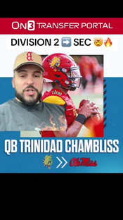 Trinidad Chambliss went from D2 to the SEC #fyp #d1football #d2football #d3football #transferportal #nil