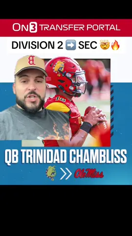Trinidad Chambliss went from D2 to the SEC #fyp #d1football #d2football #d3football #transferportal #nil
