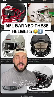 NFL JUST BANNED THESE HELMETS #fyp #d1football #d2football #d3football #helmets #footballdrip