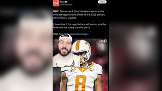 Nico Iamaleava enters the transfer portal #fyp #d1football #d2football #d3football #transferportal #nil