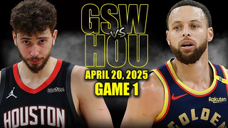 Golden State Warriors vs Houston Rockets Full Game 1 Highlights - April 20, 2025 | NBA Playoffs