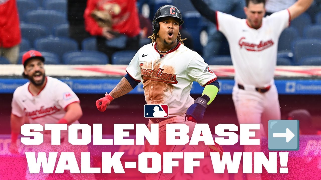 From steal to seal José Ramírez’s stolen base sets up the WALK-OFF win !