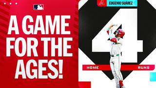 4 HOME RUNS ... 1 GAME!  EUGENIO SUÁREZ ENTERS THE HISTORY BOOKS!