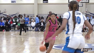 Jerzy Robinson Is The Toughest Player In Girls Basketball! Highlights at EYBL Session 1!