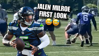 Jalen Milroe FIRST LOOK as a Seattle Seahawks running THE OFFENSE ???? @ Rookie Minicamp Highlights