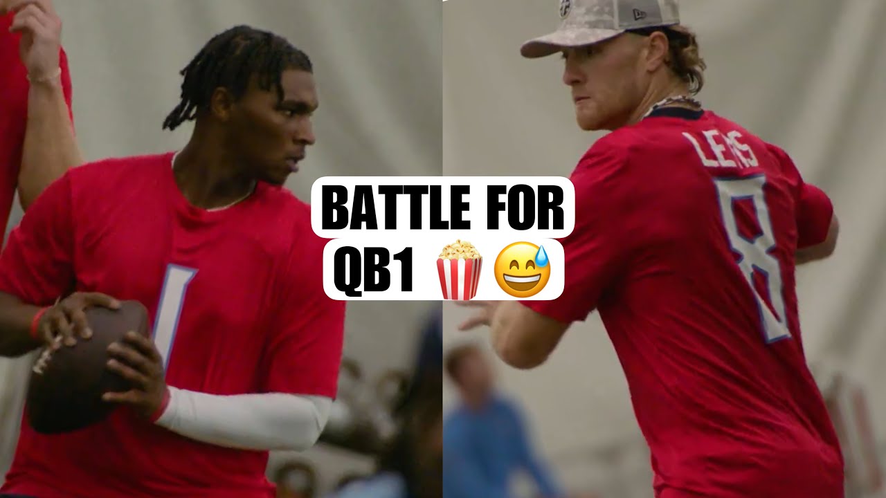 Cam Ward FIRST LOOK Competing,vs Will Levis for The QB1 SPOT @ Tennessee Titians Practice