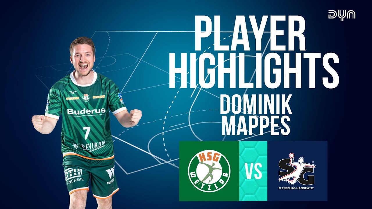 Dominik Mappes Highlights vs. SG Flensburg-Handewitt | DAIKIN HBL | Dyn Handball