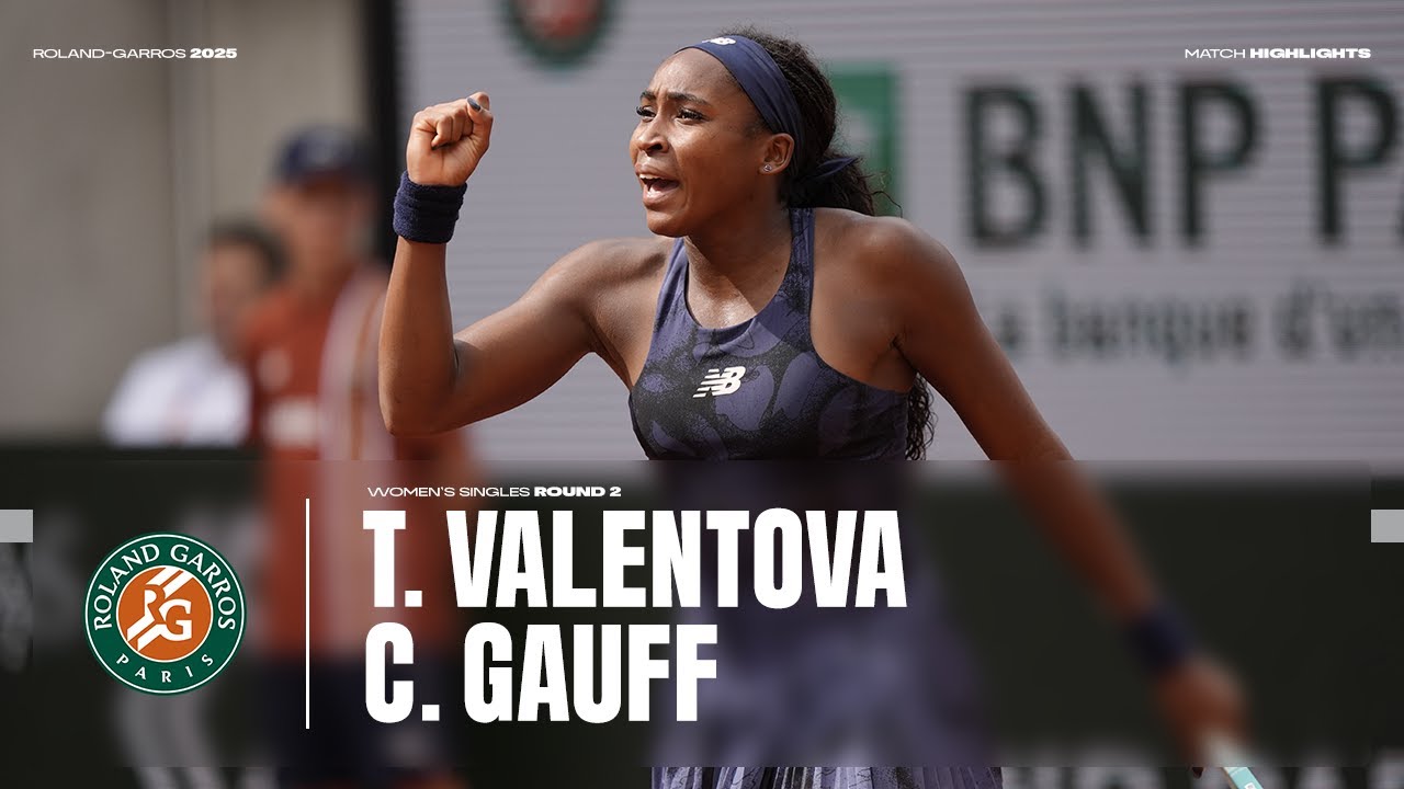 Highlights Valentova vs Gauff Round 2 | Roland-Garros 2025