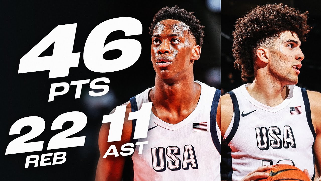 AJ Dybantsa & Cameron Boozer SHINE At The 2025 Nike Hoop Summit!