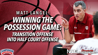 LATE CLOCK ADVANTAGE/DISADVANTAGE DRILL! with Colgate head coach Matt Langel