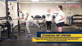 Standing Hip Opener - : "Elite Softball Strength: Advanced Training for Power & Injury Prevention"