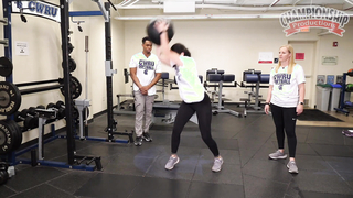Rotational Medicine Ball Slam Drill- from: "Softball Strength & Performance: Intermediate Workouts "