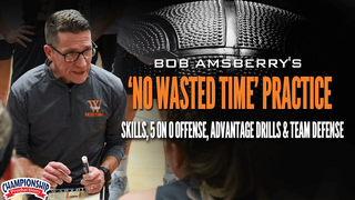 'No Wasted Time' Practice - Skills, 5 on 0 Offense, Advantage Drills & Team Defense