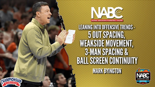 Mark Byington: Offensive Trends - 5 Out Spacing, Weakside Movement & Ball Screen Continuity