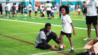 King & Kayleb Take On The Miami Dolphins Jr Dolphin Combine Experience
