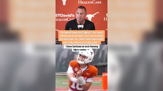Steve Sarkisian shut those injury rumors down (via @Texas Longhorns...