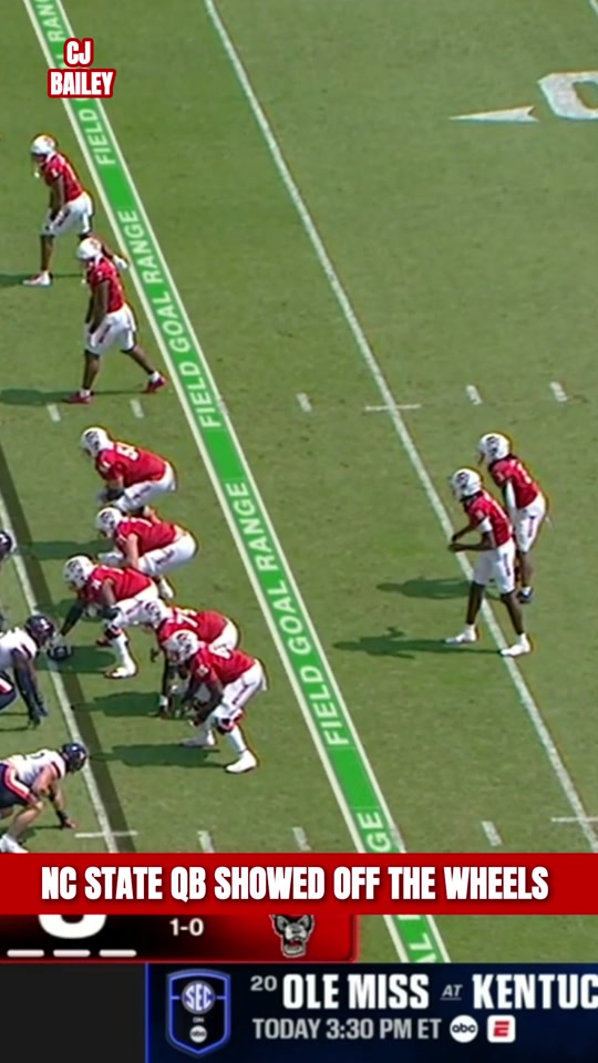 6’6” QB CJ Bailey Broke Free for 30 Yard TD #collegefootball #cfb #...