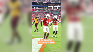 GOING DEEP. That celly was TUFF CJ Daniels scores on the deep ball...