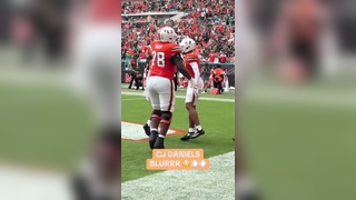 GOING DEEP. That celly was TUFF CJ Daniels scores on the deep ball...