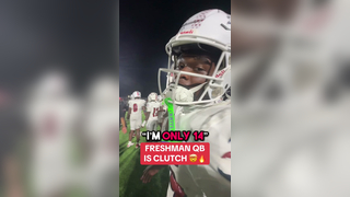 He SAVED THE DAY. Young QB is a BALLER 14 year old QB Malik Leonar...