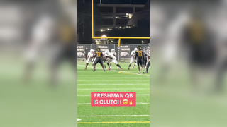 He SAVED THE DAY. Young QB is a BALLER 14 year old QB Malik Leonar...