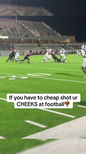 Only trash players cheap shot‍‼ #joshsmoore #football #fyp #high...