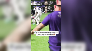 Only trash players cheap shot‍‼ #joshsmoore #football #fyp #high...