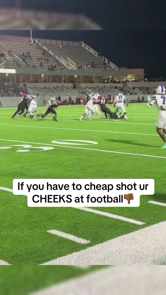Only trash players cheap shot‍‼ #joshsmoore #football #fyp #high...