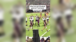 He’s smooth with it too (via @runswithjesse) #highschool #band #f...