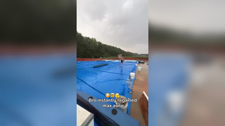 He walked off like nothing (via parkour_parker/TT) #viral #fyp #...