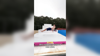 He walked off like nothing (via parkour_parker/TT) #viral #fyp #...