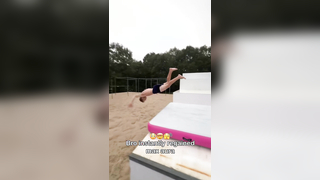 He walked off like nothing (via parkour_parker/TT) #viral #fyp #...