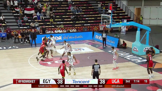 Deng John Geu SHOWED OUT for Uganda! ?? AfroBasket 2025 Highlights