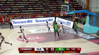 Deng John Geu SHOWED OUT for Uganda! ?? AfroBasket 2025 Highlights