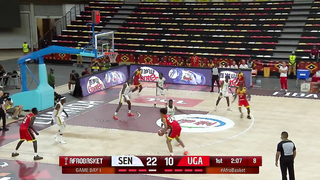 Deng John Geu SHOWED OUT for Uganda! ?? AfroBasket 2025 Highlights