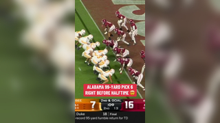Zabien Brown created a HUGE momentum swing for the Tide in their riva...