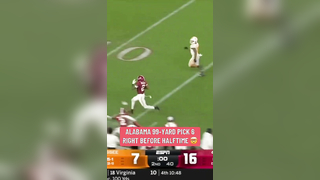 Zabien Brown created a HUGE momentum swing for the Tide in their riva...