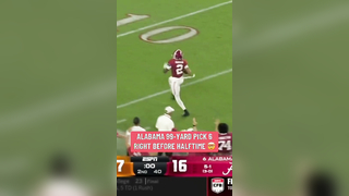 Zabien Brown created a HUGE momentum swing for the Tide in their riva...
