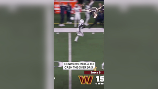 What a way to hit the over #cowboys #commanders #daronbland #nflwee...