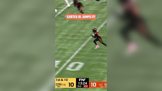 CARTER JR. WITH A HUGE PICK SIX! #CFL #CFLFOOTBALL