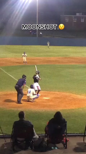He launched that ‍ (via @Logan_Luckett) #baseball #homerun #hit #sp...