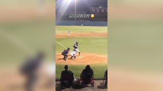He launched that ‍ (via @Logan_Luckett) #baseball #homerun #hit #sp...