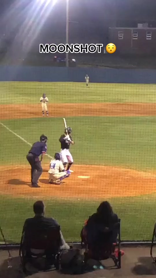He launched that ‍ (via @Logan_Luckett) #baseball #homerun #hit #sp...