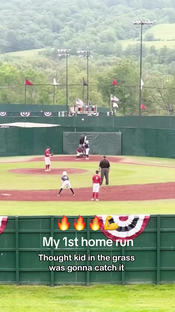 Check out my mans in the grass #fyp #baseball #homerun #homer #boxer