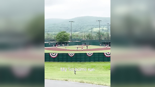 Check out my mans in the grass #fyp #baseball #homerun #homer #boxer