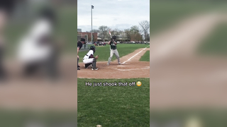 He’s tough (via tmeucci_3/Instagram) #baseball #tuff #swing #homeru...