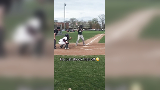 He’s tough (via tmeucci_3/Instagram) #baseball #tuff #swing #homeru...