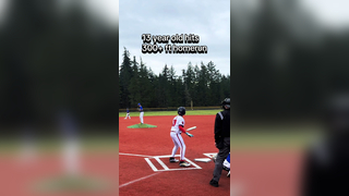 13 year old hits 300+ ft homerun in @Perfect Game tournament. #homeru...