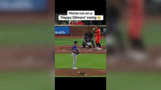 He really went for it #mlb #happygilmore #baseball #homerun #orioles