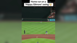 He really went for it #mlb #happygilmore #baseball #homerun #orioles